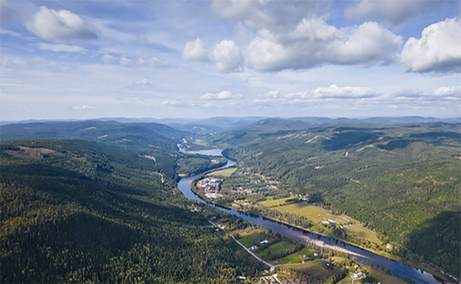 Landskap över Klarälven