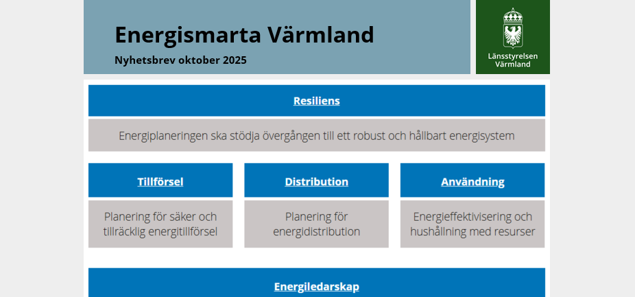 Nyhetsbrev oktober 2025
